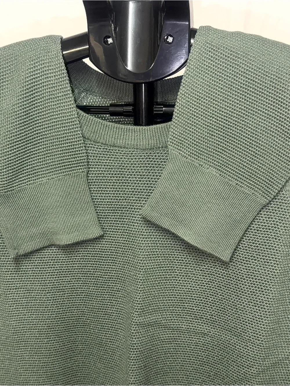 J. Crew Men's Raglan Olive Crewneck Sweater